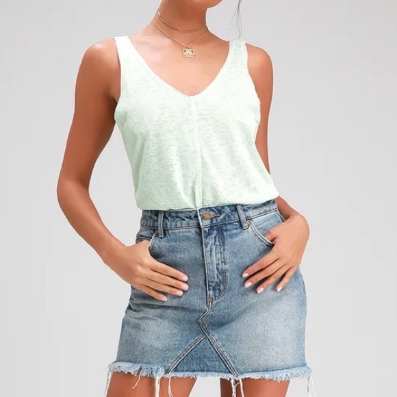 💕HP💕Project Social T mint green tank top - Picture 2 of 10